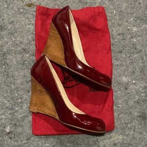 Red Christian Louboutin Wedge